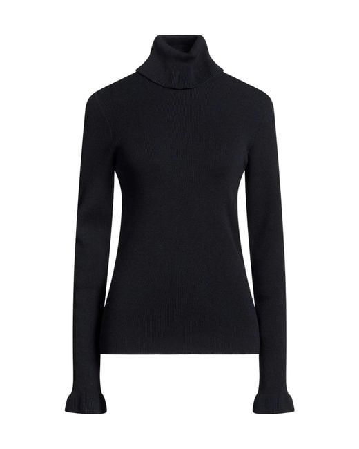Chloé Blue Solid Long Sleeve Knit Sweater