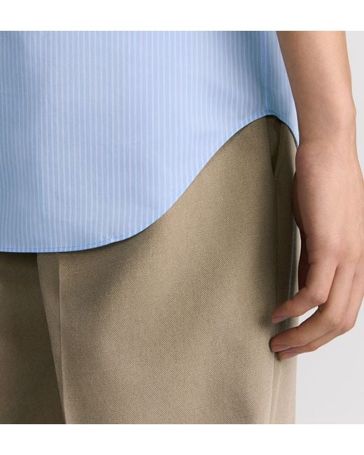 Dior Blue Christian Couture Short-Sleeved Shirt for men