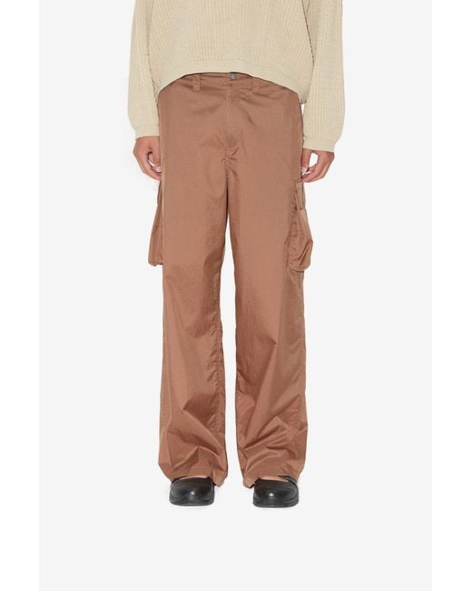Our Legacy Brown Mount Ripstop Cargo Trousers for men