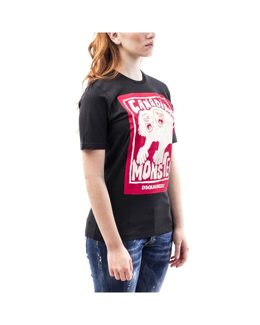 DSquared² Red Logo Details T-Shirt