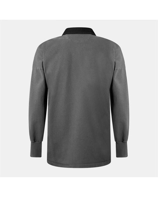 Maison Margiela Gray Long-Sleeved Polo Shirt for men