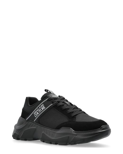 Versace Jeans Black Couture Chunky Sole Sneakers for men