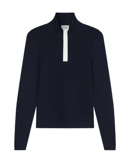 Closed Blue Halfzip Longsleeve Sweater