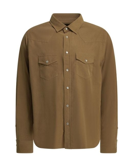Tom Ford Green Long-Sleeved Shirt for men