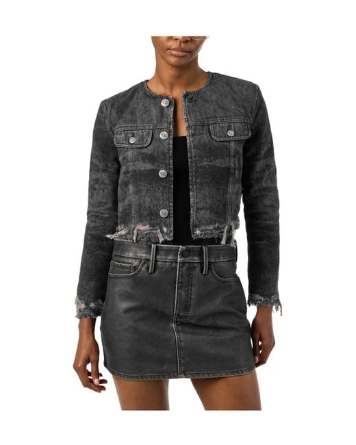 DIESEL Black Short Denim Jacket