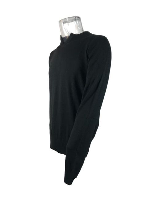 Armani Jeans Black Long-Sleeved Contrasting Sweater for men