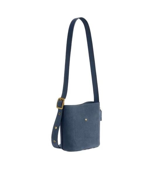 COACH Blue Bleecker 21 Bucket Bag