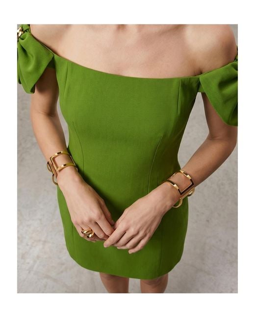 Elisabetta Franchi Metallic A Pair Of Hollowed-Out Bracelets