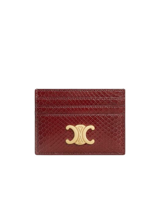 Céline Red Card Holder Triomphe for men