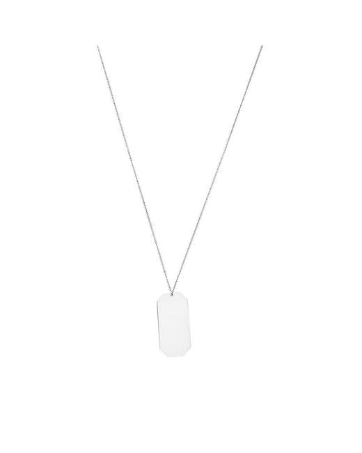 Saint Laurent Metallic Sl Charm Necklace for men