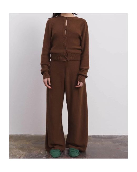 Baserange Brown Long-Sleeved Knitwear