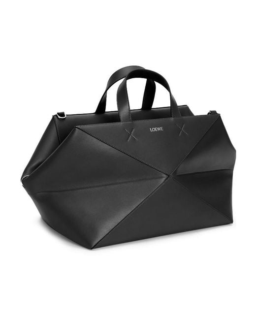 Loewe Black Puzzle Fold Duffle Bag for men