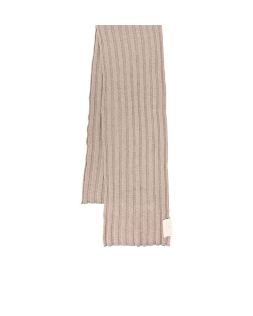 Brunello Cucinelli Natural Knitted Finished Edge Scarf for men