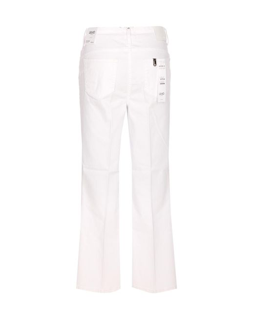 Liu Jo White High-Waist Jeans
