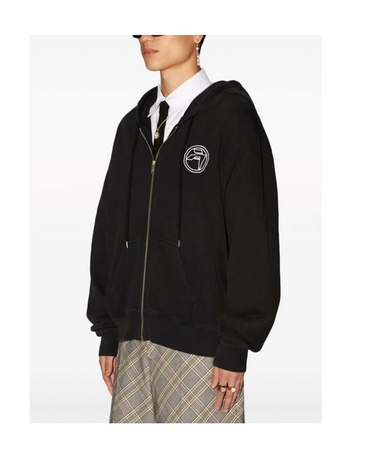 Ambush Black Amblem Zip-Up Hoodie for men