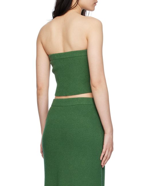 By Malene Birger Green Giovania Knitted Top