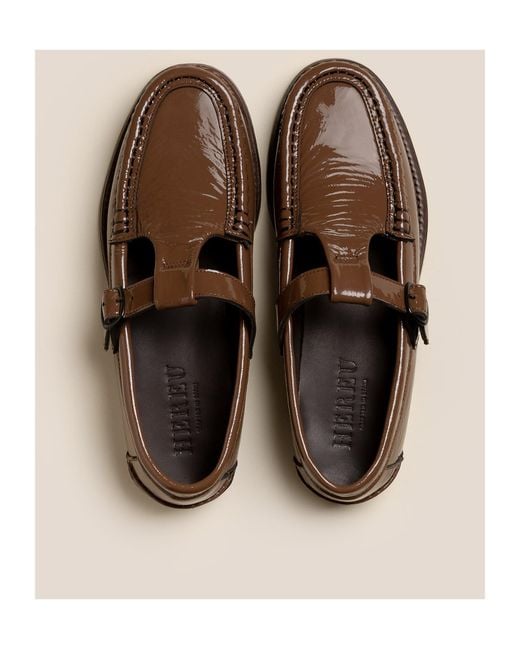 Hereu Brown Alber Patent Loafers