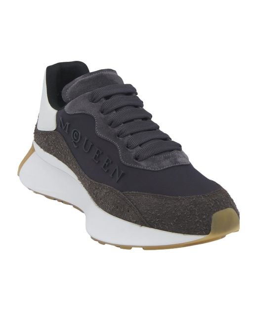 McQueen Blue Sprint Runner Sneakers for men