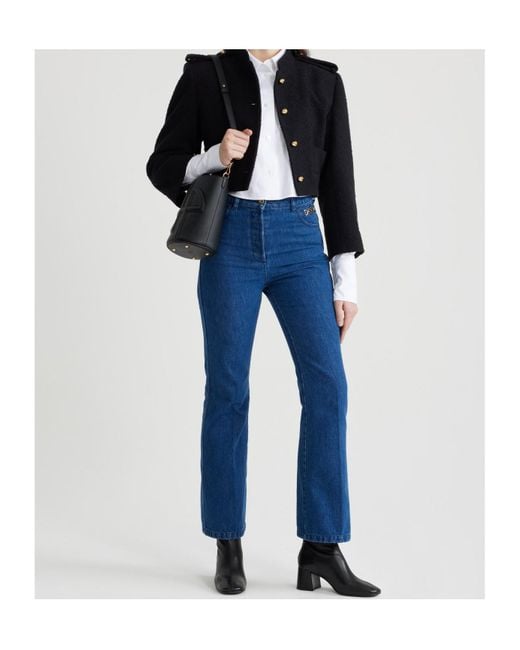 Patou Blue Cropped Jacket