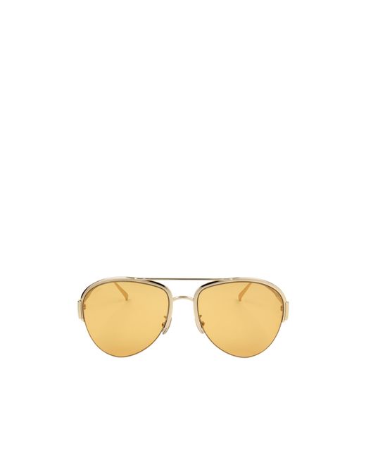 Tod's Metallic Geometric Frame Sunglasses