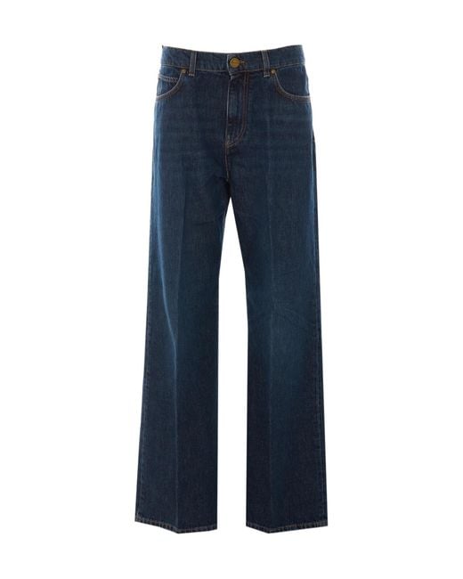 Pinko Blue Belt-Loop Jeans