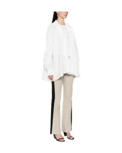 Norma Kamali White Collared Shirt