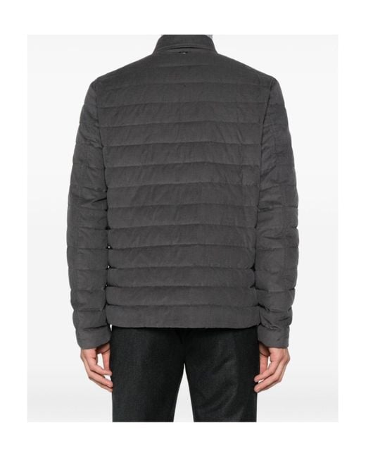 Herno Gray Resort Quilted Jacket for men