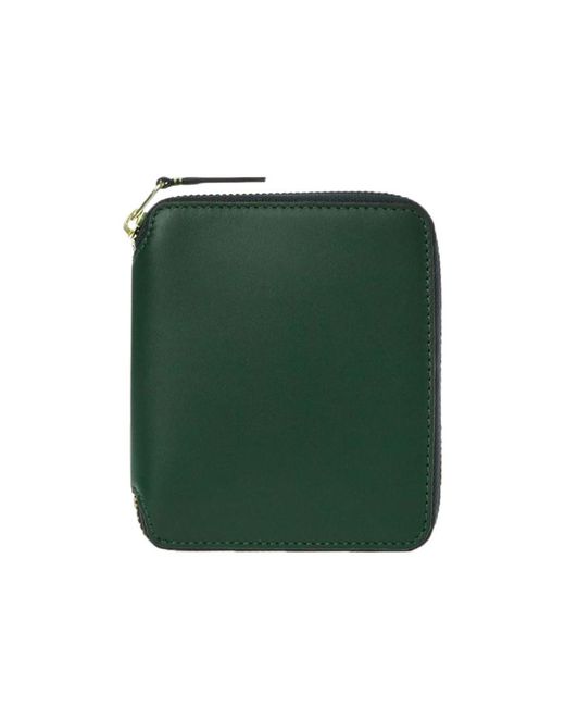 Comme des Garçons Green Zip-Around Closure Leather Wallet for men