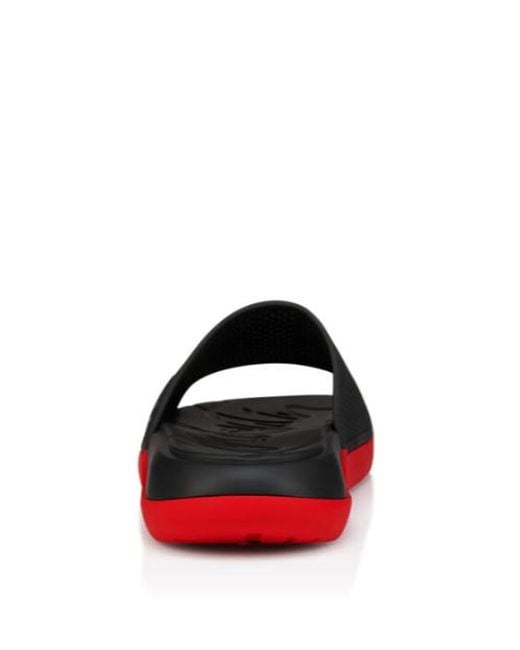 Christian Louboutin Red Easy Breezy Slippers for men
