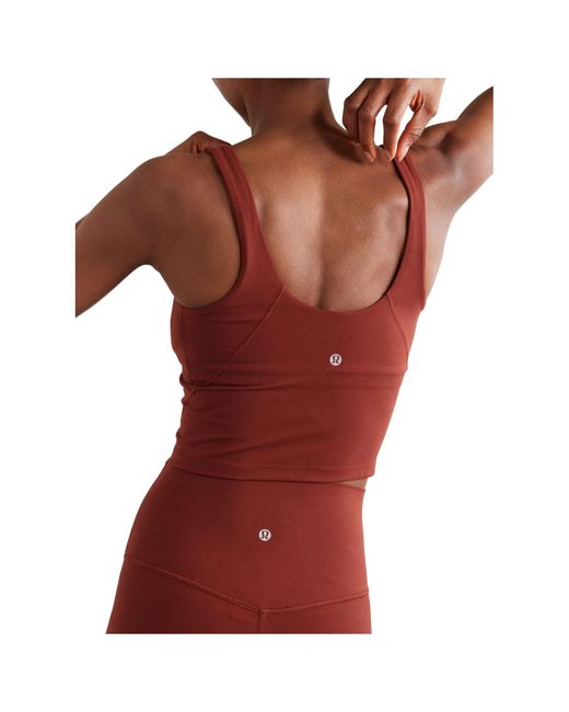 lululemon athletica Red Cropped Tank