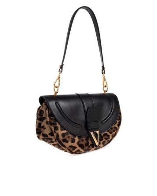 Versace Black Virtus Shoulder Bag