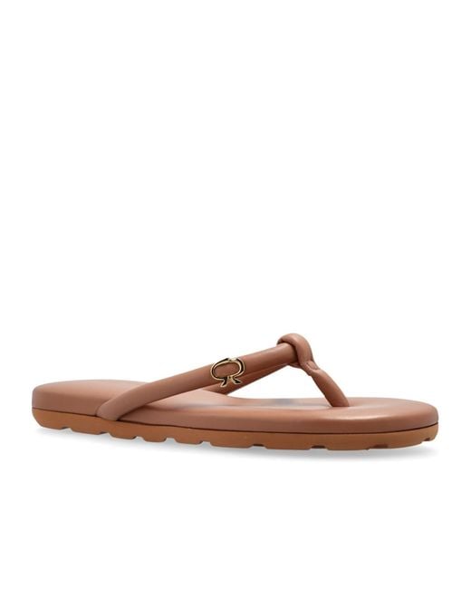 Gianvito Rossi Brown Juno Slip-On Flip-Flop Sandals