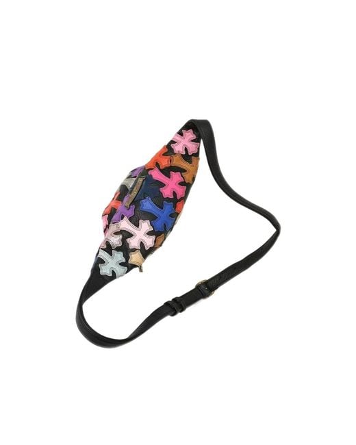 Chrome Hearts White Zipper Waist Bag for men