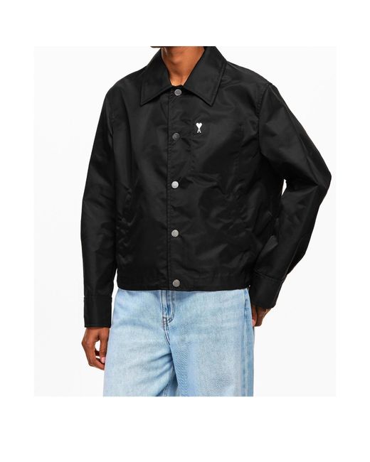 AMI Black Shirt Jacket