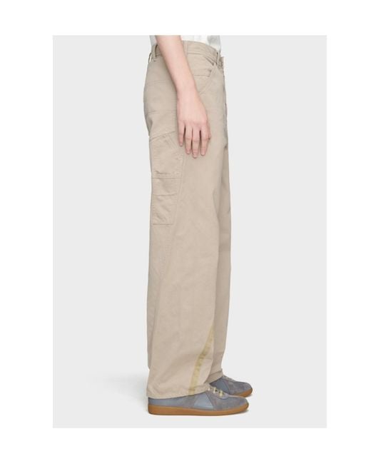 Maison Margiela Natural Cotton Trousers for men