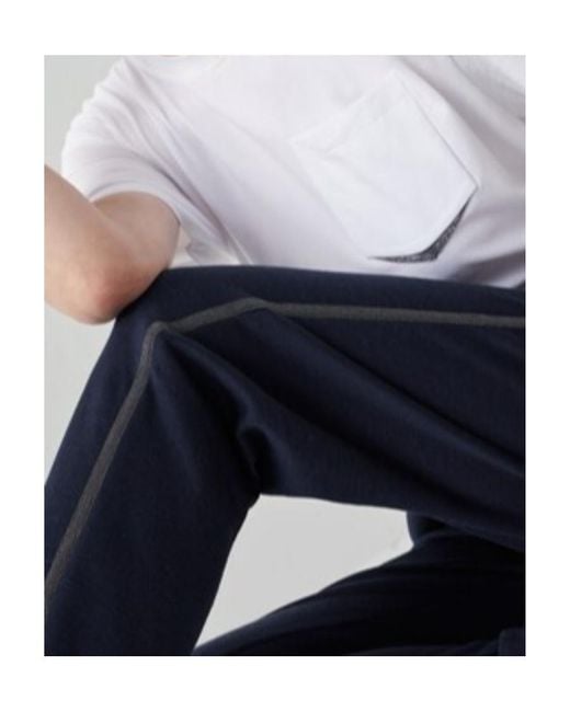 Brunello Cucinelli Blue Drawstring Track Pants