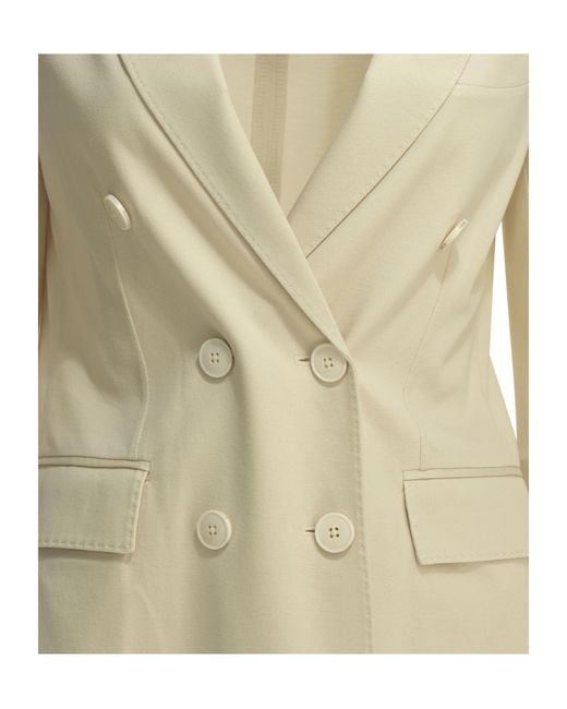 Circolo 1901 Natural Double-Breasted Blazer