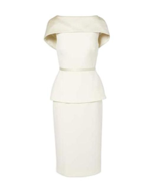 Safiyaa White Rella Midi Dress