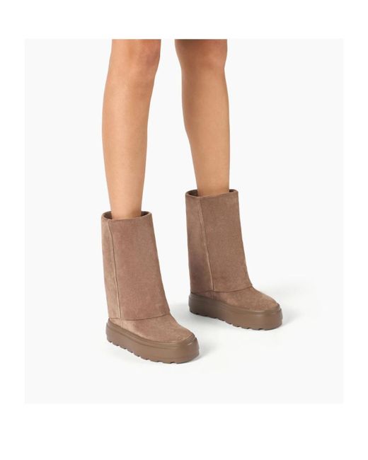 Casadei Brown New Double Face Boots