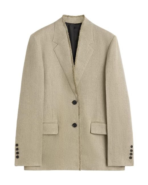 Totême Natural Totême Raw Lapel Jacket