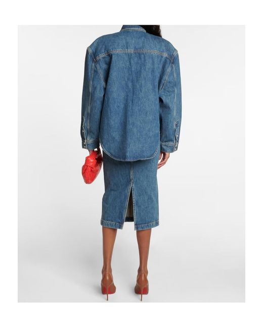 Wardrobe NYC Blue Denim Jacket With Chest Pockets