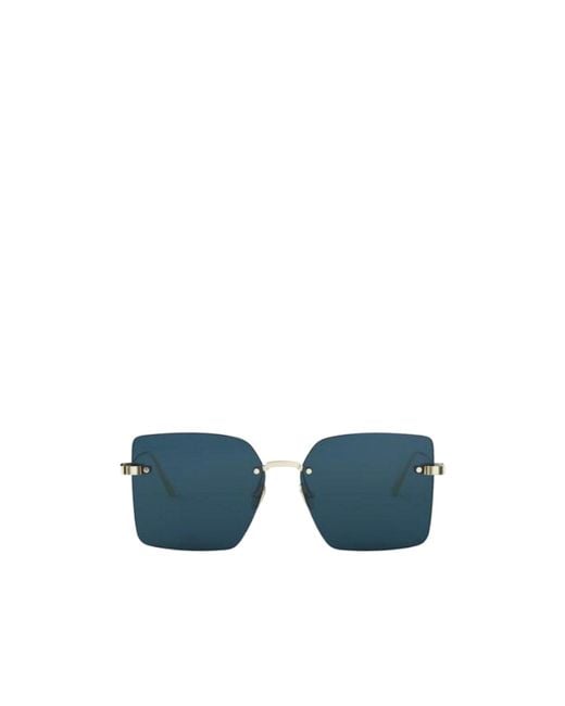 Dior Blue Geometric Sunglasses