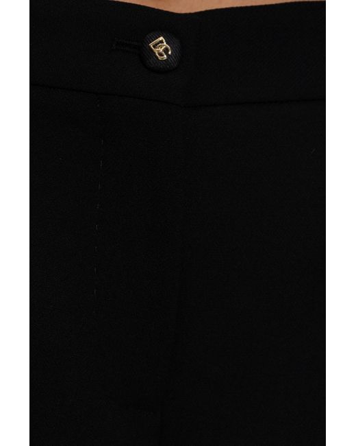 Dolce & Gabbana Black Pleated Trousers