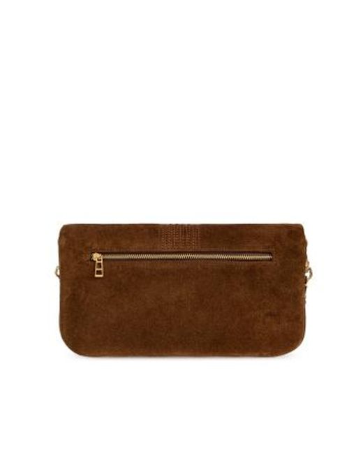 Zadig & Voltaire Brown Rock Western Foldover Top Shoulder Bag