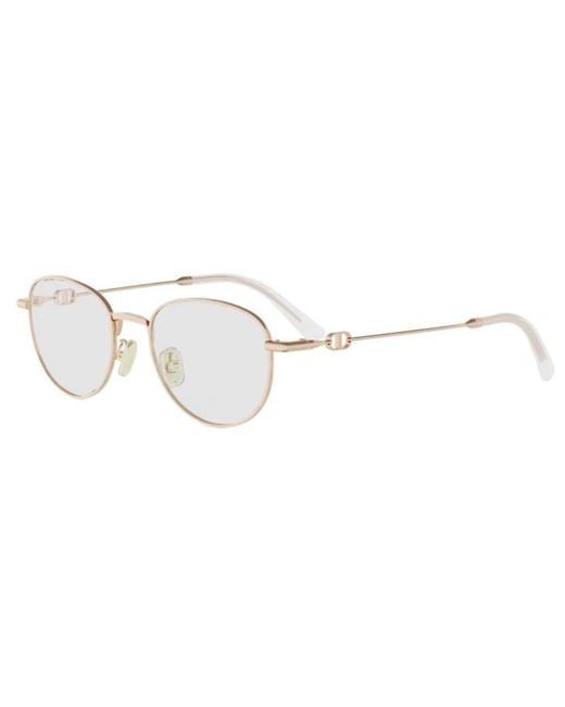 Dior White Full-Rimmed Plano Lenses