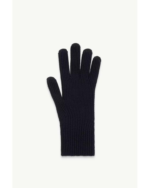 Moncler Black Wool Gloves for men