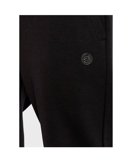 Boss Black Boss Logo Patch Drawstring Track Pants for men