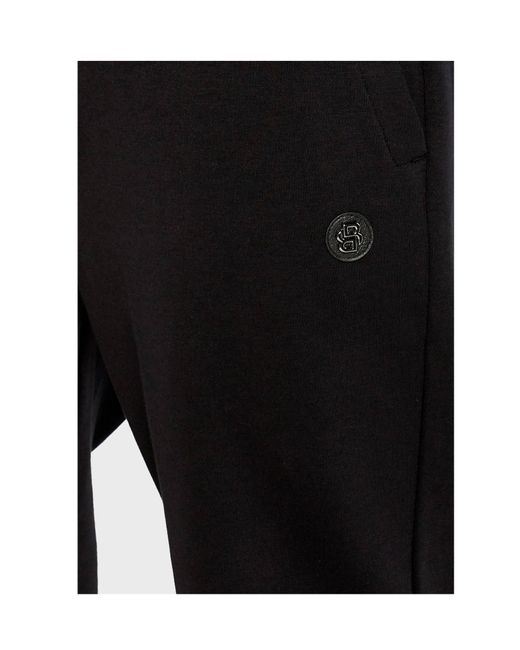 Boss Black Boss Logo Patch Drawstring Track Pants for men