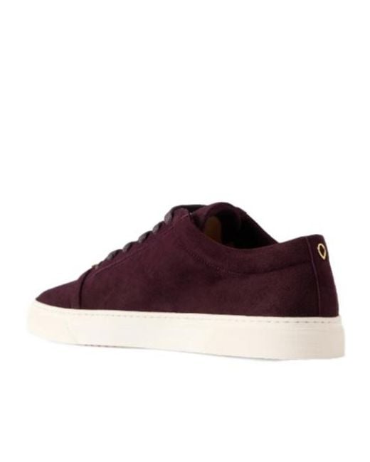 JENNIFER CHAMANDI Brown Low-Top Suede Sneakers