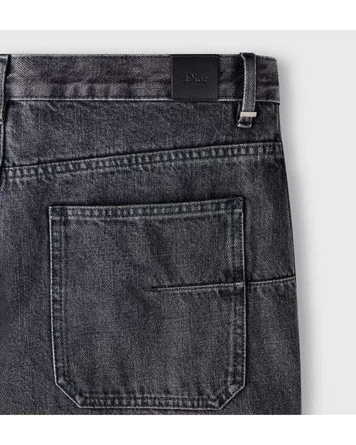Dior Gray Cargo Jeans for men